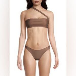 JADE SWIM Halo Bikini Top & Most Wanted Bottom Nude Size S